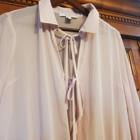 Sale Forever 21 Contemporary Tie Bodysuit XL - Picture 3 of 6